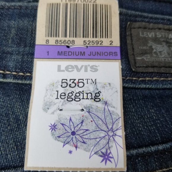 Levi’s 535 Leggings 119970022 Jeans Color Blue Inked Brand New with tags - Picture 9 of 14